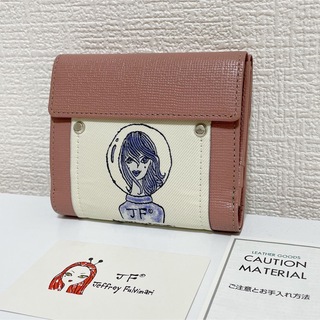 【新品】ジェフリーフルビマーリ　財布　カード入れ　イラスト　レア　革　ロゴ