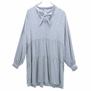 ザラ(ZARA)のザラ 長袖 ワンピース M グレー系 ZARA レディース(その他)