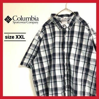 コロンビア(Columbia)の90s 古着 コロンビア 半袖シャツ オーバーサイズ チェック柄 2XL (シャツ)