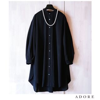 アドーア(ADORE)の◆幻◆ 希少美品　定価4.5万円 ADORE エアリーロングシャツワンピース(シャツ/ブラウス(長袖/七分))