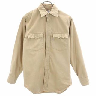 リーバイス(Levi's)のリーバイス 70s 日本製 長袖 ワークシャツ M ベージュ Levi's メンズ(シャツ)