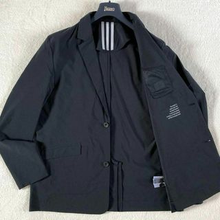 アディダス(adidas)のadidas イージージャケット アンコン ストレッチ 軽量 XL 黒(テーラードジャケット)