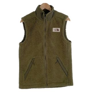 ザノースフェイス(THE NORTH FACE)のTHE NORTH FACE ノースフェイス CAMPSHIRE VEST フリースベスト オリーブ NF0A39NO Size S(ベスト)