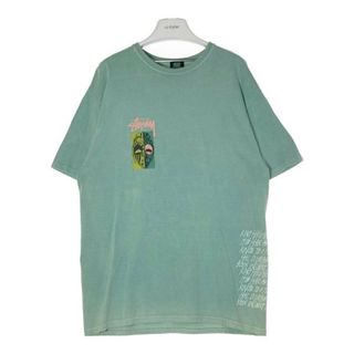 ステューシー(STUSSY)の★STUSSY ステューシー Masks Pigment Dye 民族 マスク Tシャツ グリーン sizeL(Tシャツ/カットソー(半袖/袖なし))