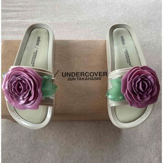 アンダーカバー(UNDERCOVER)の新品 UNDERCOVER × MELISSA フローラル サンダル ベージュ(サンダル)