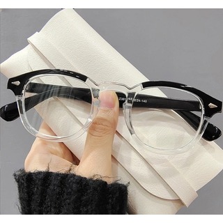 【残り僅か】伊達メガネ　シンプル　メンズ　ウェリントン　カジュアル　レトロ　眼鏡(サングラス/メガネ)