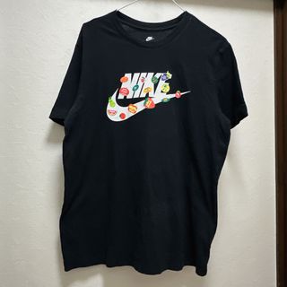 ナイキ(NIKE)のnike ナイキ　Tシャツ　黒　ブラック　半袖　フルーツ　レディース　L(Tシャツ/カットソー(半袖/袖なし))