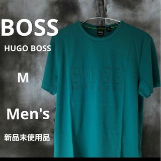 ヒューゴボス(HUGO BOSS)のHUGO BOSS　ヒューゴ・ボス　ロゴ同色刺繍Tシャツ　Mサイズ　新品未使用品(Tシャツ/カットソー(半袖/袖なし))