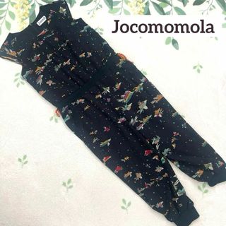 ホコモモラ(Jocomomola)のホコモモラ Jocomomola ブラック 総柄 オールインワン 鳥 42 L(オールインワン)