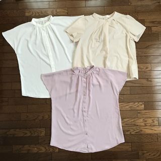 ドレスキップ(DRESKIP)のDRESKIP ドレスキップ　GU 半袖　ブラウス　M  S おまとめ(シャツ/ブラウス(半袖/袖なし))