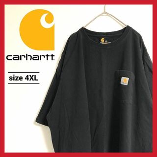 カーハート(carhartt)の90s 古着 カーハート Tシャツ オーバーサイズ ブラックT 4XL (Tシャツ/カットソー(半袖/袖なし))