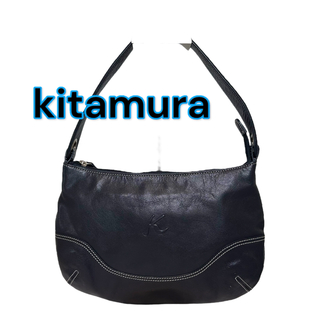 キタムラ(Kitamura)の極美品 Kitamura キタムラ レザー ハンドバッグ ブラック(ハンドバッグ)