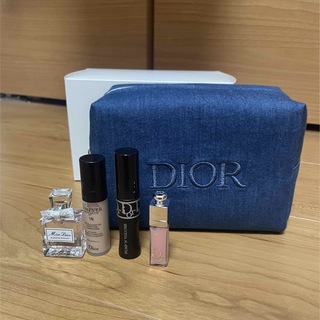 Dior - DIOR  ノベルティ　デニムポーチ　ミニコスメ