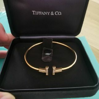 ティファニー(Tiffany & Co.)のティファニーT ダイヤモンド ワイヤー ブレスレット(ブレスレット/バングル)