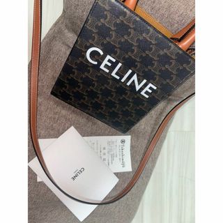 セリーヌ(celine)のCELINE セリーヌ　ミニ バーティカル トリオンフ キャンバス　カバ　正規品(ショルダーバッグ)