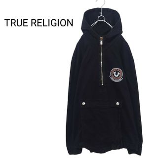 トゥルーレリジョン(True Religion)の【TRUE RELIGION】コットンアノラックパーカー ブラック A-1996(その他)