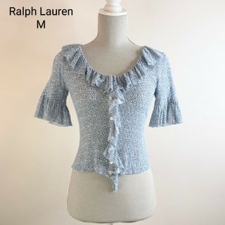 ラルフローレン(Ralph Lauren)のラルフローレン カーディガン5部袖フラワー模様(カーディガン)