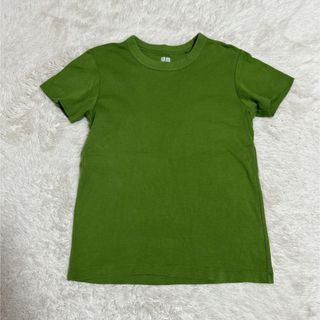 ユニクロ(UNIQLO)のUNIQLO クルーネックT グリーン(Tシャツ(半袖/袖なし))