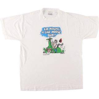 フルーツオブザルーム(FRUIT OF THE LOOM)の古着 90年代 フルーツオブザルーム FRUIT OF THE LOOM プリントTシャツ USA製 メンズL ヴィンテージ /eaa457152(Tシャツ/カットソー(半袖/袖なし))