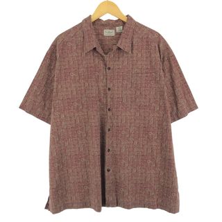 エルエルビーン(L.L.Bean)の古着 エルエルビーン L.L.Bean 総柄 オープンカラー ハワイアンアロハシャツ メンズXL /eaa457501(シャツ)