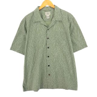 エルエルビーン(L.L.Bean)の古着 エルエルビーン L.L.Bean 総柄 オープンカラー ハワイアンアロハシャツ メンズL /eaa457504(シャツ)