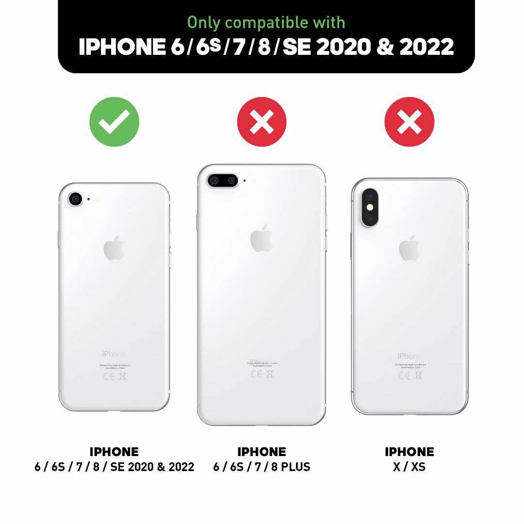 サイズ:iPhone6/6S/7/8/SE2_色:クリアピンク×ホワイトロゴ】の サイズ:iPhone6/6S/7/8/SE2_色:クリアピンク×ホワイトロゴ】の