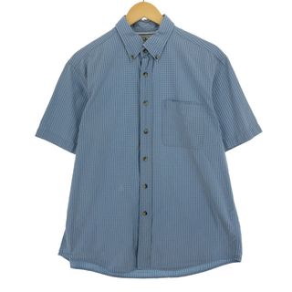 エルエルビーン(L.L.Bean)の古着 エルエルビーン L.L.Bean 半袖 ボタンダウン チェックシャツ メンズM /eaa452086(シャツ)