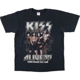 古着 ギルダン GILDAN KISS キッス バンドTシャツ バンT メンズL /eaa457163(Tシャツ/カットソー(半袖/袖なし))