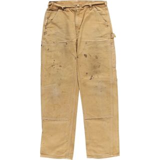 カーハート(carhartt)の古着 90年代 カーハート Carhartt Original Dungaree Fit ダブルニー ダックペインターパンツ USA製 メンズw34 ヴィンテージ /evb004749(ワークパンツ/カーゴパンツ)