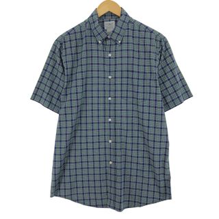 エルエルビーン(L.L.Bean)の古着 エルエルビーン L.L.Bean 半袖 ボタンダウン チェックシャツ メンズM /eaa452091(シャツ)