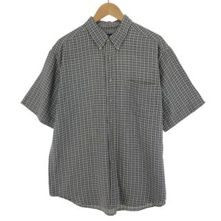 古着 DOCKERS 半袖 リネン×コットン ボタンダウンシャツ メンズL /eaa452096(シャツ)