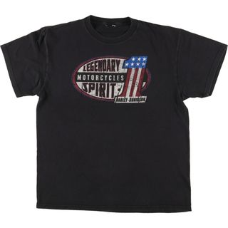 ハーレーダビッドソン(Harley Davidson)の古着 ハーレーダビッドソン Harley-Davidson モーターサイクル バイクTシャツ メンズM /eaa457372(Tシャツ/カットソー(半袖/袖なし))