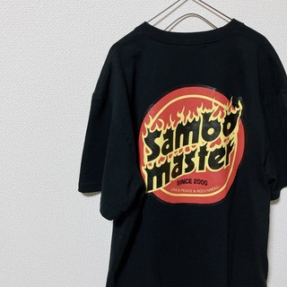 ミュージックティー(MUSIC TEE)のサンボマスター ロックT バックプリント 半袖T 未使用 XLサイズ(Tシャツ/カットソー(半袖/袖なし))