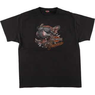 ハーレーダビッドソン(Harley Davidson)の古着 ハーレーダビッドソン Harley-Davidson モーターサイクル バイクTシャツ メンズM /eaa457380(Tシャツ/カットソー(半袖/袖なし))