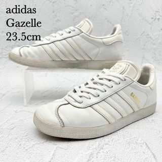 アディダス(adidas)の◆adidas ガゼル ホワイト ゴールド フルグレインレザー 定番人気モデル(スニーカー)