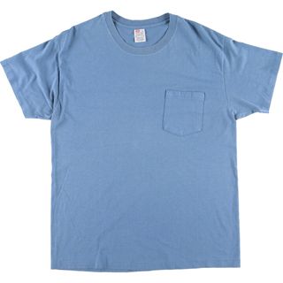 ヘインズ(Hanes)の古着 90年代 ヘインズ Hanes 無地ポケットTシャツ USA製 メンズL ヴィンテージ /eaa456934(Tシャツ/カットソー(半袖/袖なし))