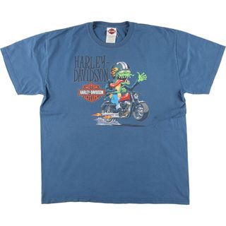 ハーレーダビッドソン(Harley Davidson)の古着 ハーレーダビッドソン Harley-Davidson モーターサイクル バイクTシャツ メンズXL /eaa457387(Tシャツ/カットソー(半袖/袖なし))