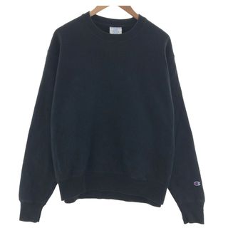 チャンピオン(Champion)の古着 チャンピオン Champion リバースウィーブ 復刻 単色タグ 目無し 無地 ブランクスウェットシャツ トレーナー メンズL /eaa391971(スウェット)