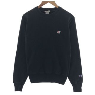 チャンピオン(Champion)の古着 チャンピオン Champion リバースウィーブ 復刻 単色タグ ワンポイントロゴスウェットシャツ トレーナー メンズS /eaa391985(スウェット)