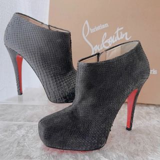 クリスチャンルブタン(Christian Louboutin)のChristian Louboutin ショートブーツ パンプス パイソン(ブーツ)