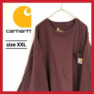 カーハート(carhartt)の90s 古着 カーハート ロンＴ オーバーサイズ ゆるダボ 2XL (Tシャツ/カットソー(七分/長袖))