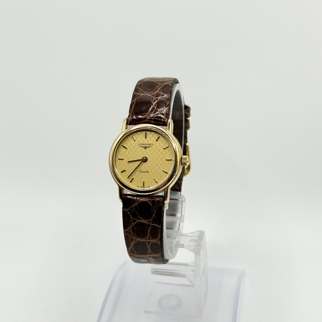 LONGINES - LONGINES QZ ロンジン 150 7051 ゴールド文字盤 LONGINES - LONGINES QZ ロンジン 150 7051 ゴールド文字盤