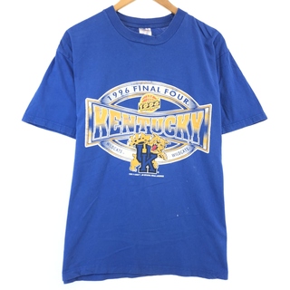 古着 90年代 7LOGO カレッジTシャツ USA製 メンズL ヴィンテージ /eaa320895(Tシャツ/カットソー(半袖/袖なし))