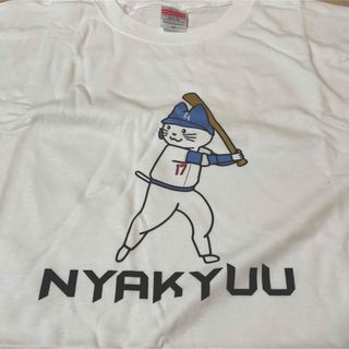 ドジャース猫Tシャツ　XL(Tシャツ/カットソー(半袖/袖なし))