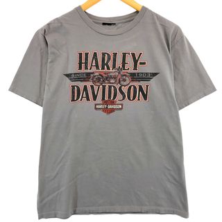 ハーレーダビッドソン(Harley Davidson)の古着 ハーレーダビッドソン Harley-Davidson モーターサイクル バイクTシャツ メンズM /eaa430596(Tシャツ/カットソー(半袖/袖なし))