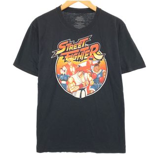 古着 STREET FIGHTER ストリートファイター アニメ キャラクタープリントTシャツ メンズL /eaa432039(Tシャツ/カットソー(半袖/袖なし))