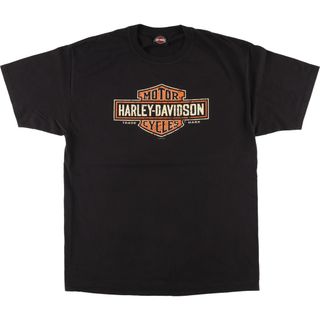 ハーレーダビッドソン(Harley Davidson)の古着 ハーレーダビッドソン Harley-Davidson モーターサイクル バイクTシャツ メンズL /eaa457369(Tシャツ/カットソー(半袖/袖なし))