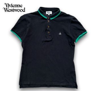 ヴィヴィアンウエストウッド(Vivienne Westwood)のヴィヴィアンマン　黒ポロシャツ(Tシャツ(半袖/袖なし))