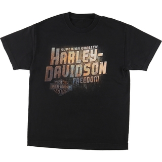 ハーレーダビッドソン(Harley Davidson)の古着 ハーレーダビッドソン Harley-Davidson モーターサイクル バイクTシャツ メンズM /eaa457302(Tシャツ/カットソー(半袖/袖なし))