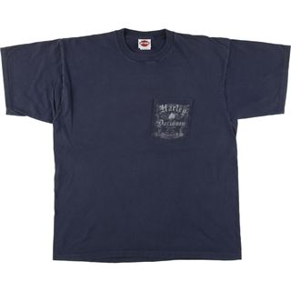 ハーレーダビッドソン(Harley Davidson)の古着 ハーレーダビッドソン Harley-Davidson  バックプリント モーターサイクル バイクTシャツ USA製 メンズXL /eaa457375(Tシャツ/カットソー(半袖/袖なし))